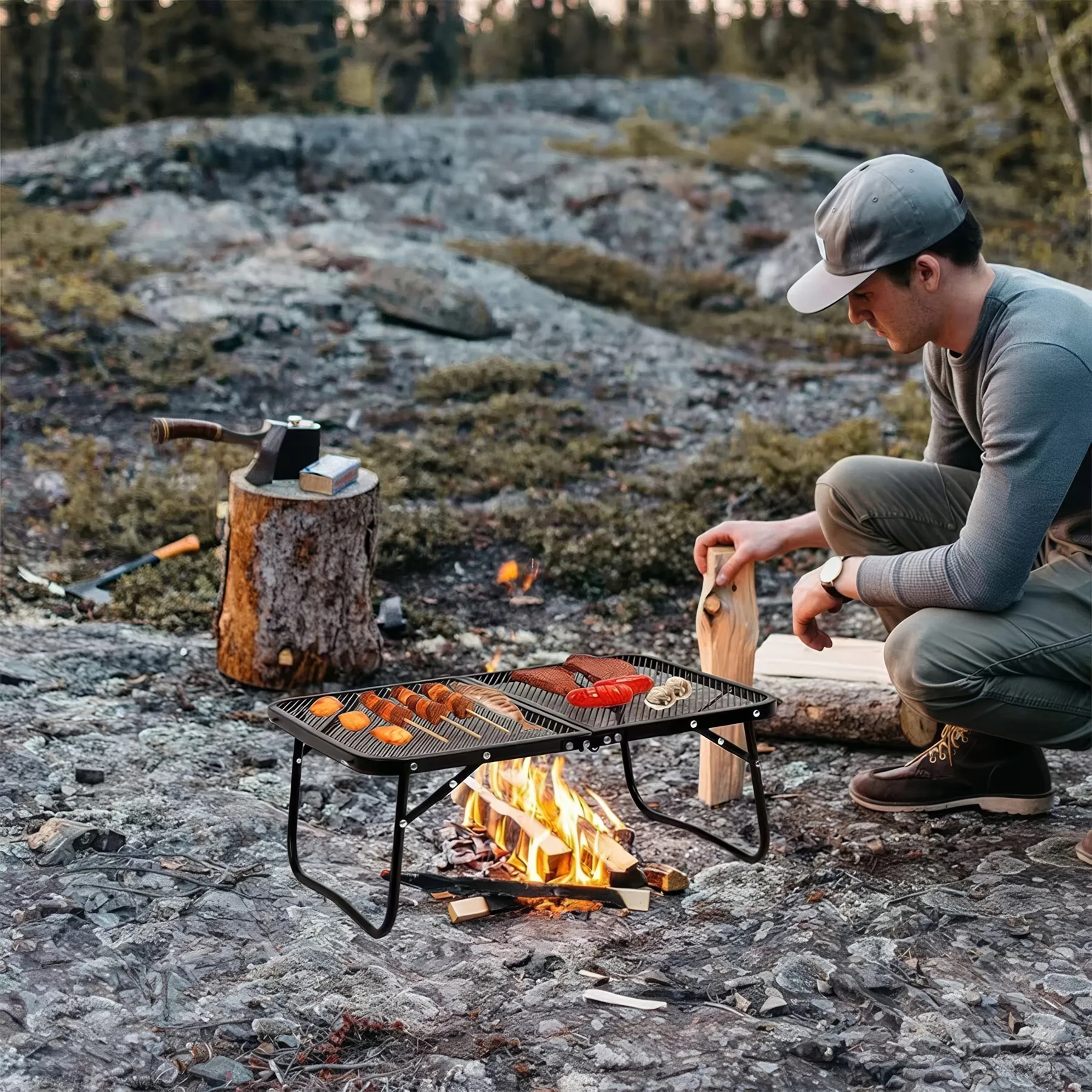 Camping Foldable Grill Table 5