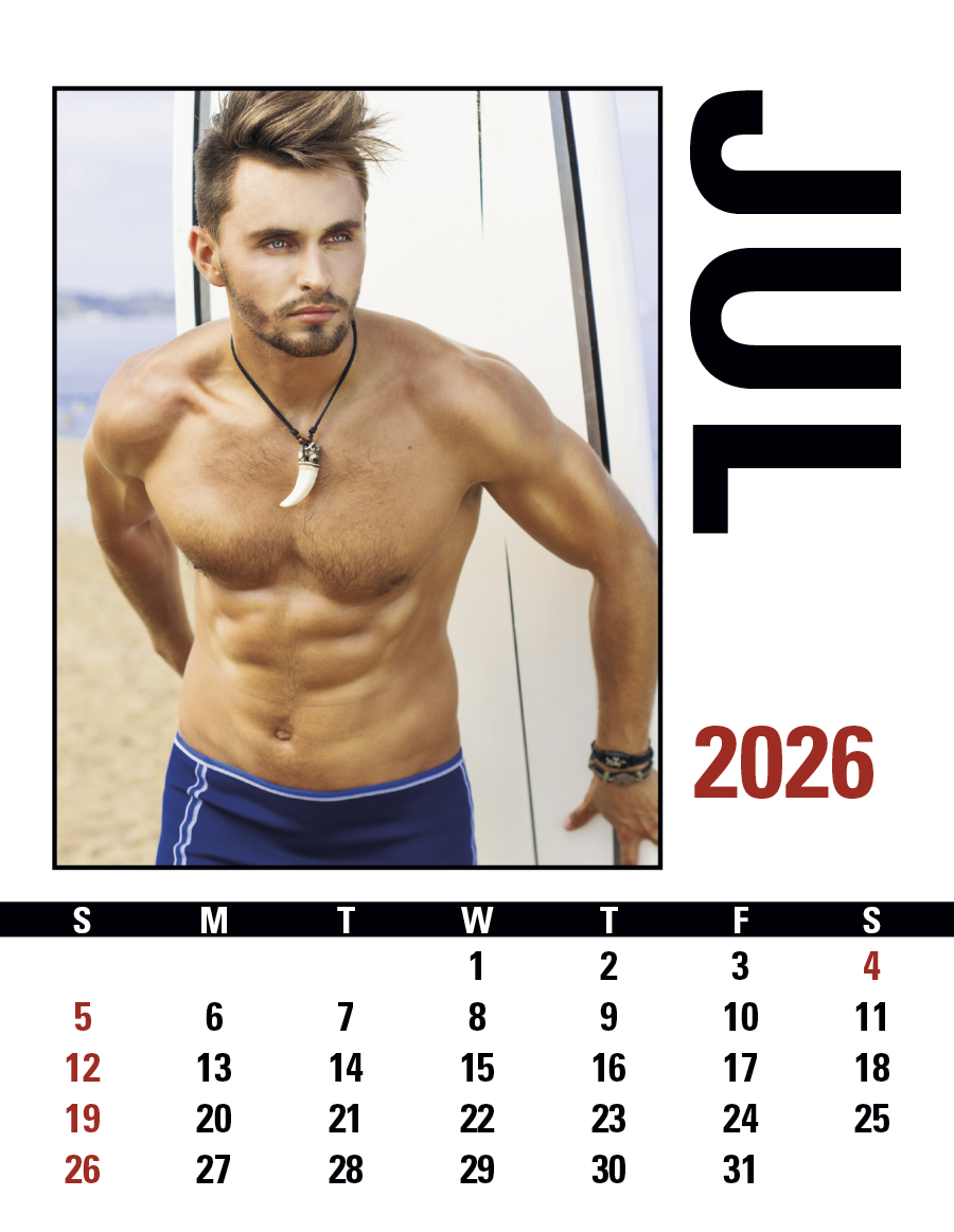 Triumph® Calendars Press-N-Stick Male Call Calendar 4