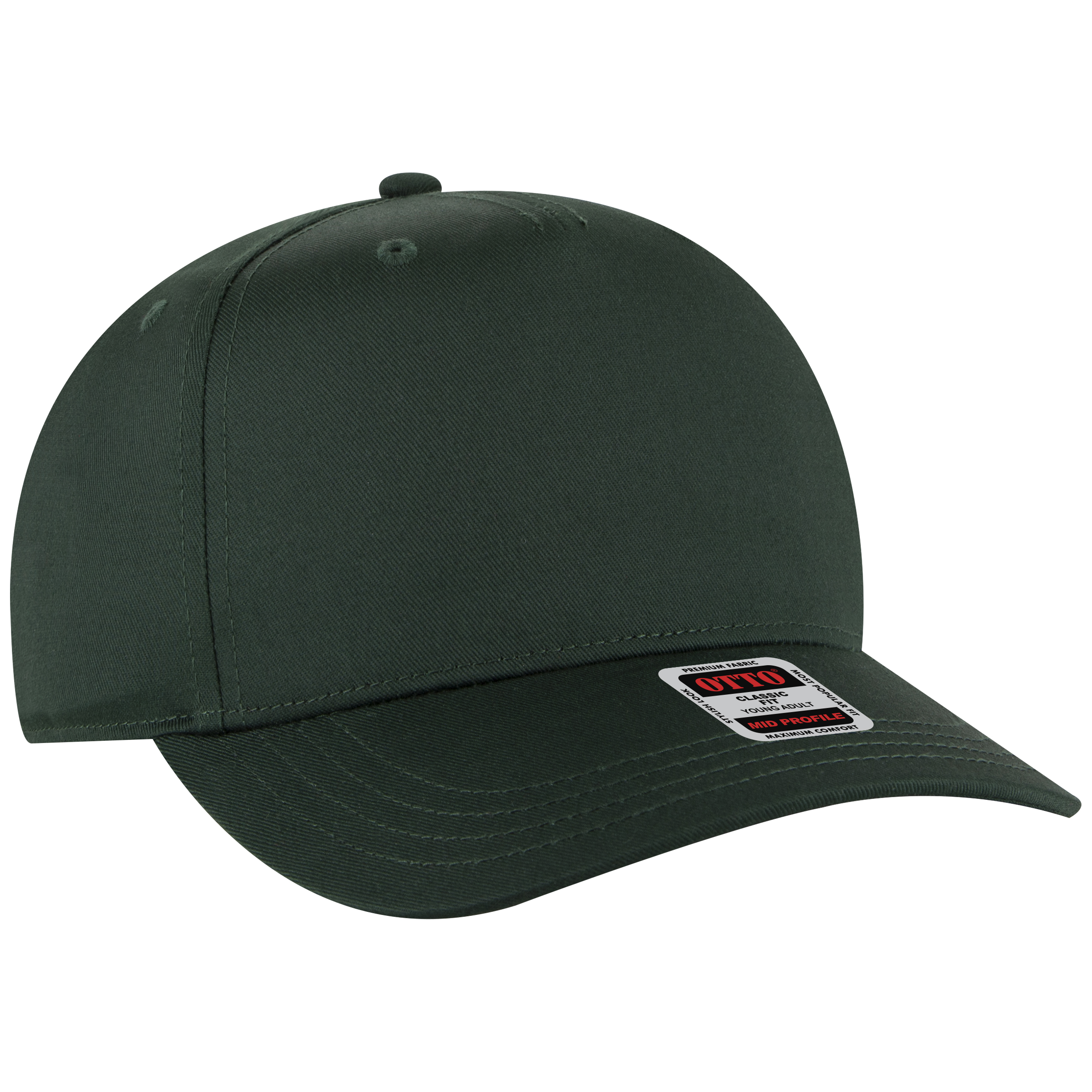 OTTO CAP® 5 Panel Mid Profile Baseball Cap 14