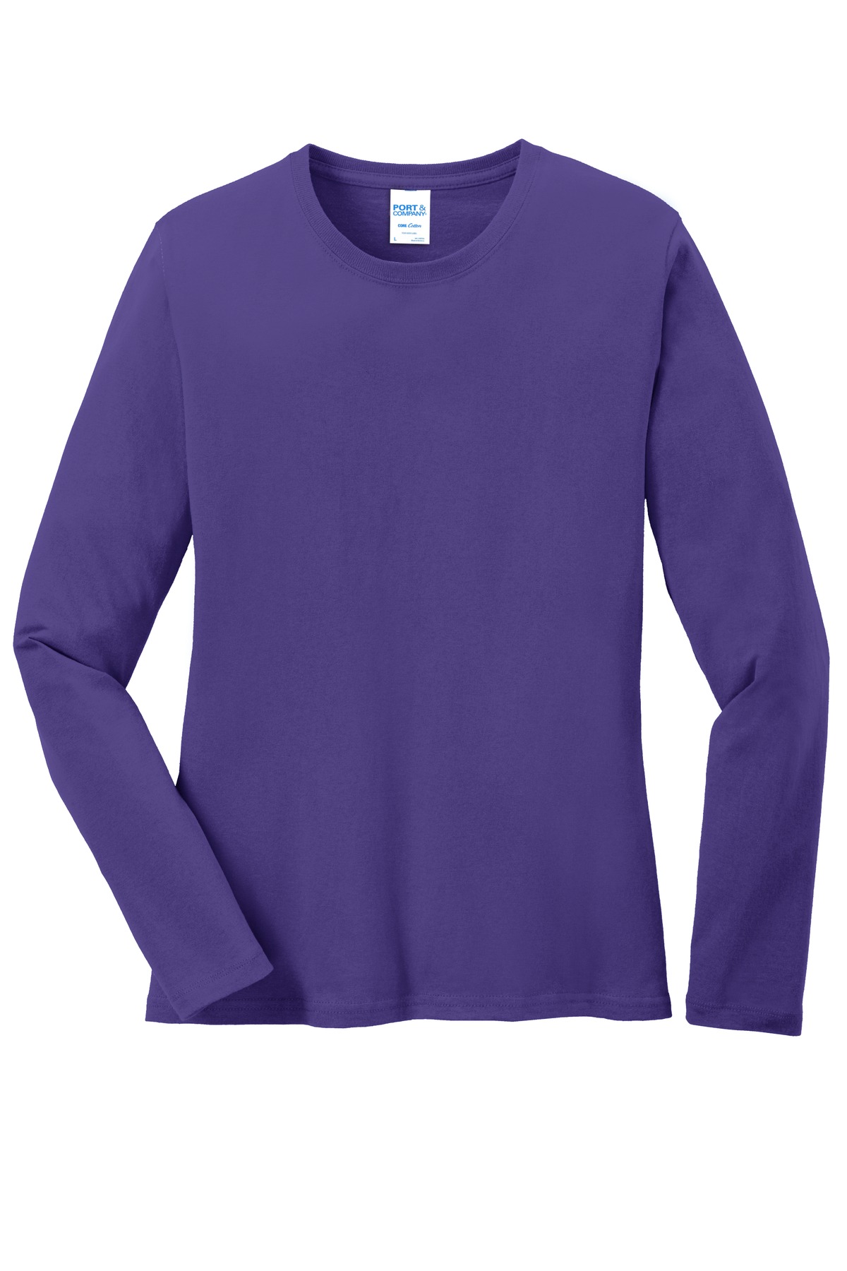 Port & Co Women's Long Sleeve Core Cotton Tee. LPC54LS 77