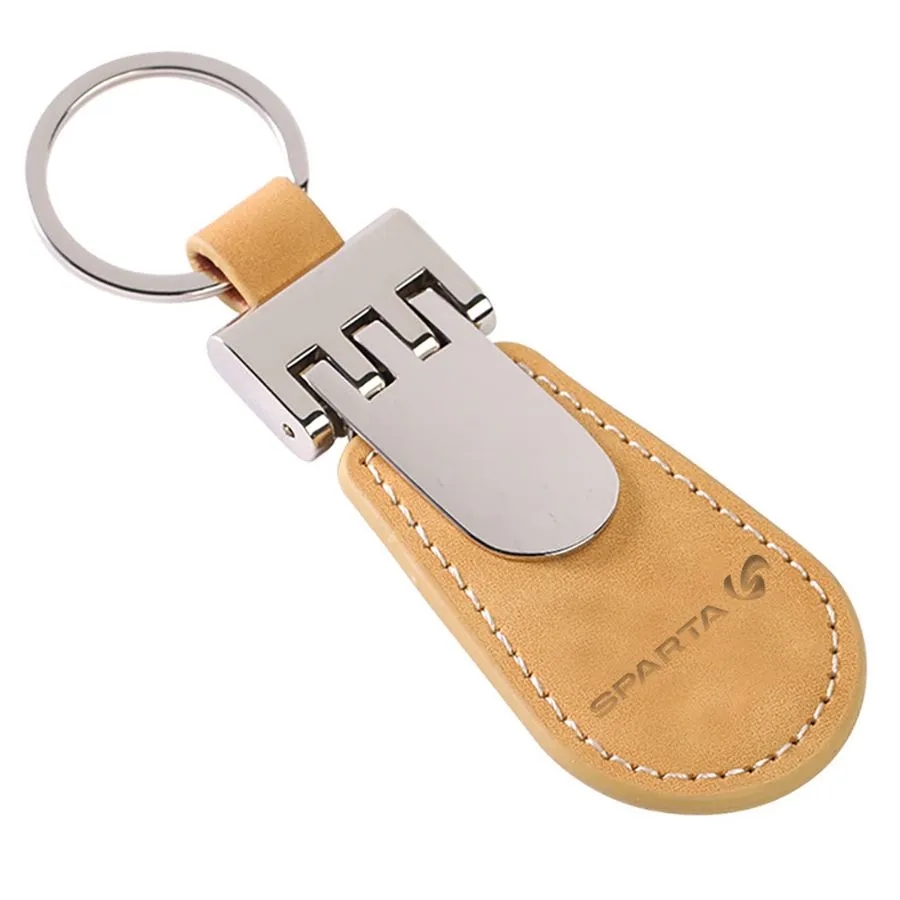 Royalty Tag Leather Keychain 1