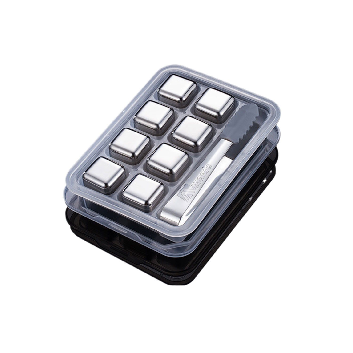 Stainless Steel Metal Ice Cubes Stones 10