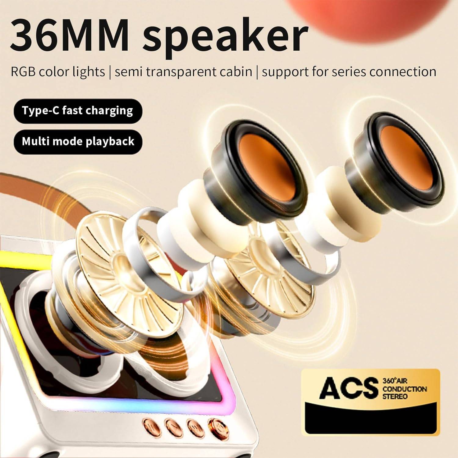 Portable Creative Bluetooth Speaker 4