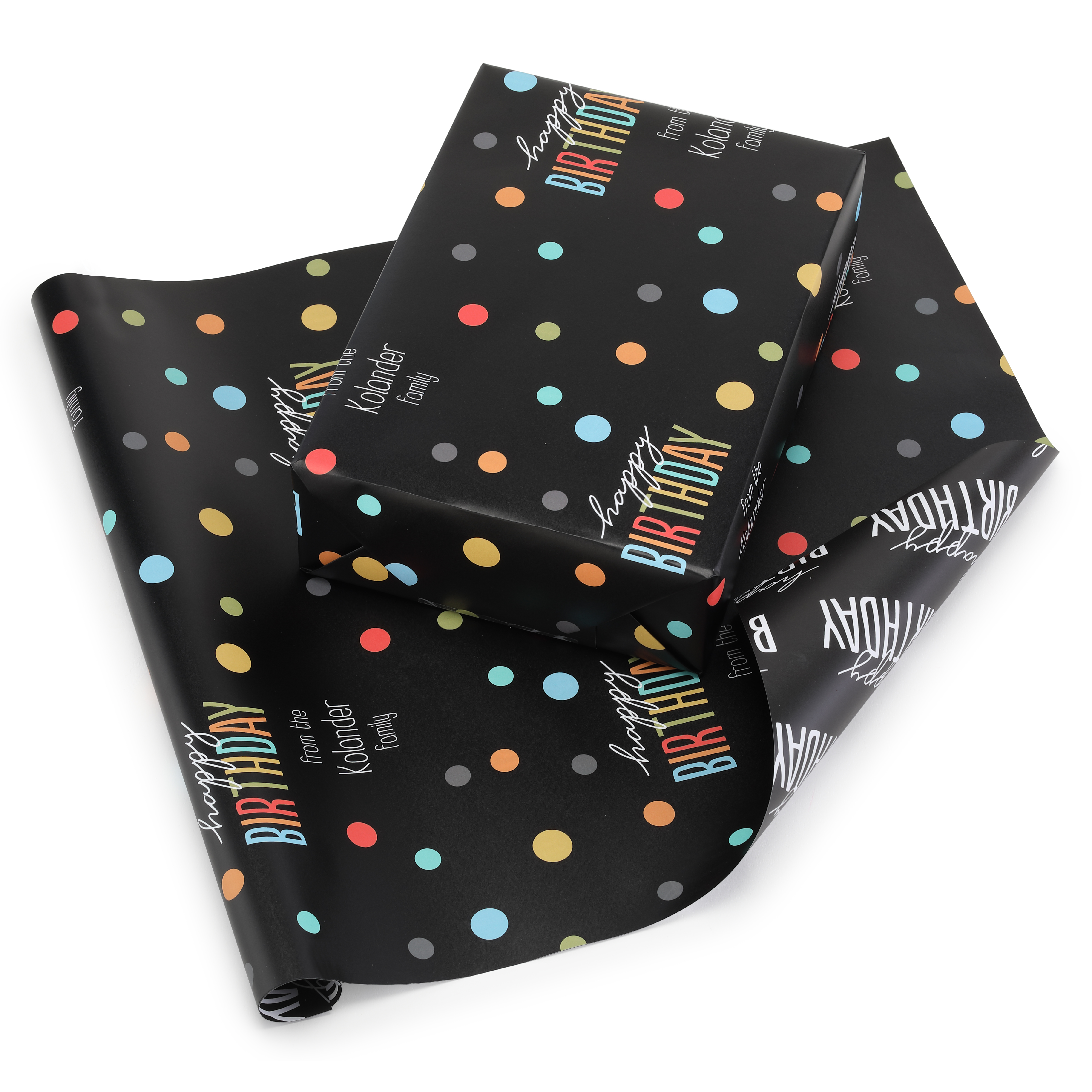 Bright Birthday Reversible Wrapping Paper (28"x20") 4