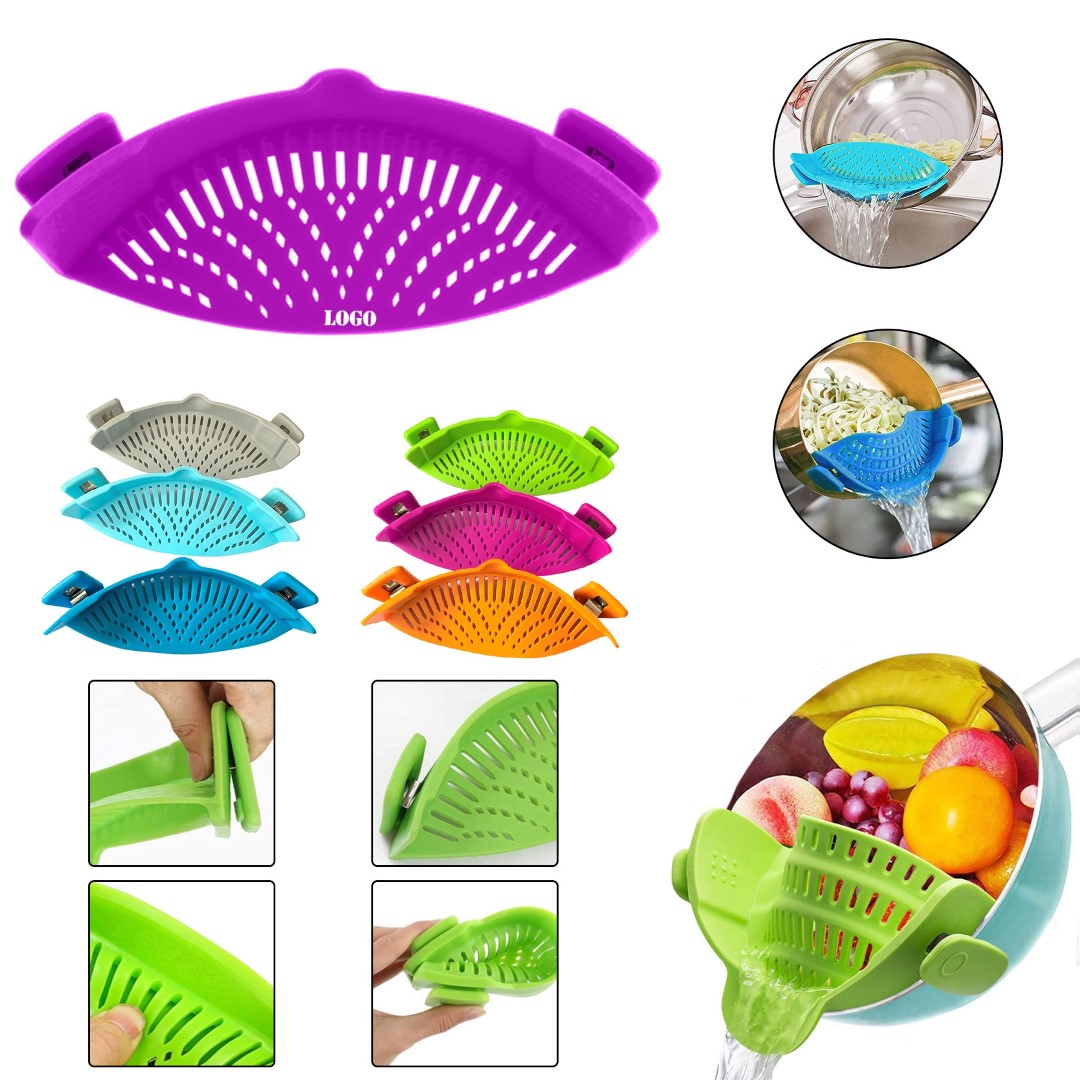 adjustable Silicone Clip On Strainer 7
