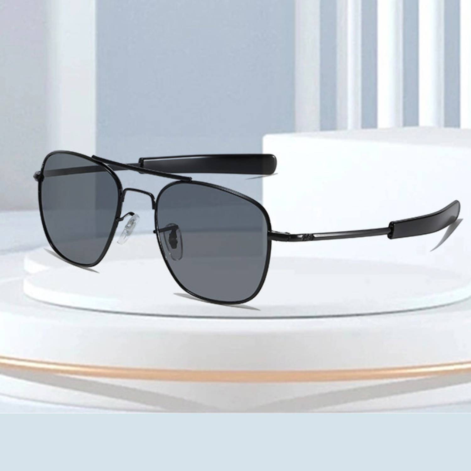 Polarized Metal Frame Aviator Sunglasses 6