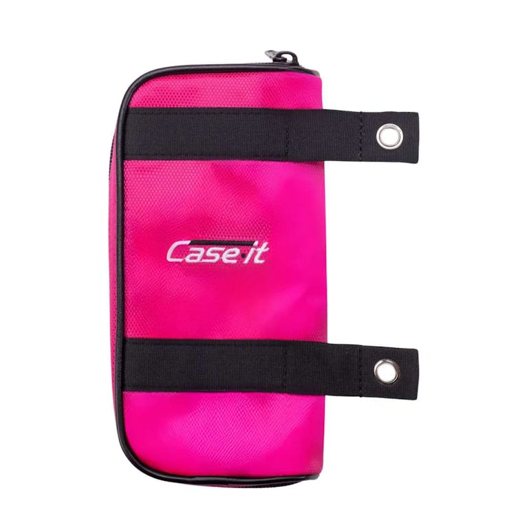 Case-It Pouch Zippered Pencil Case - Clear Pink 2