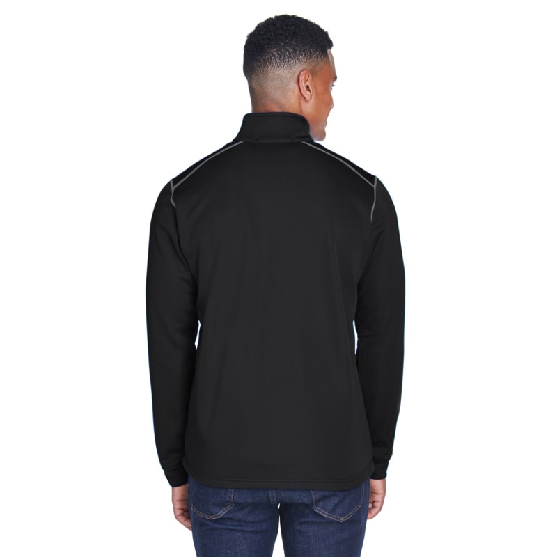 Devon & Jones Men's Newbury Colorblock Mélange Fleece Full-Zip 8