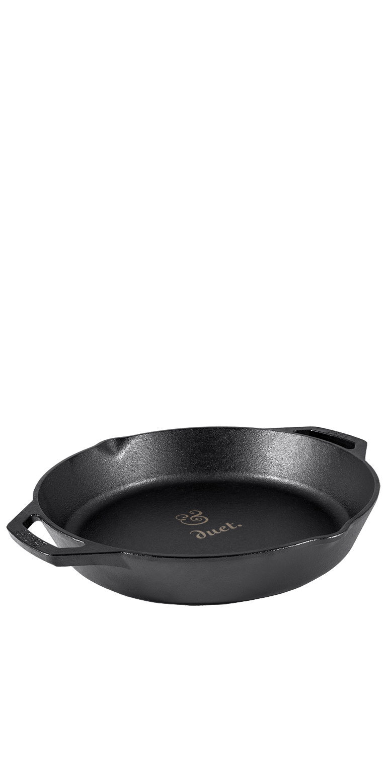 Lodge® 12" Cast Iron Dual Handle Pan 1