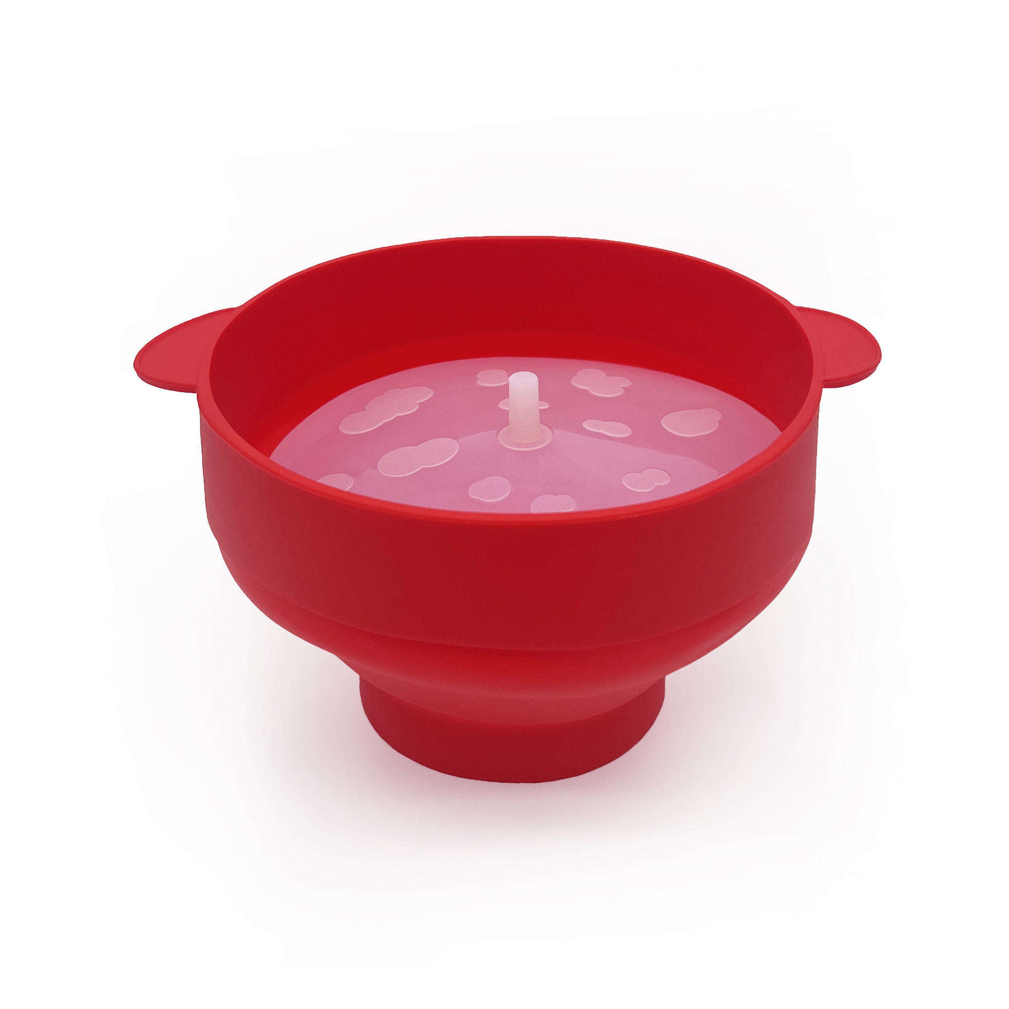 Collapsible Silicone Microwave Popcorn Bowl With Lid 3