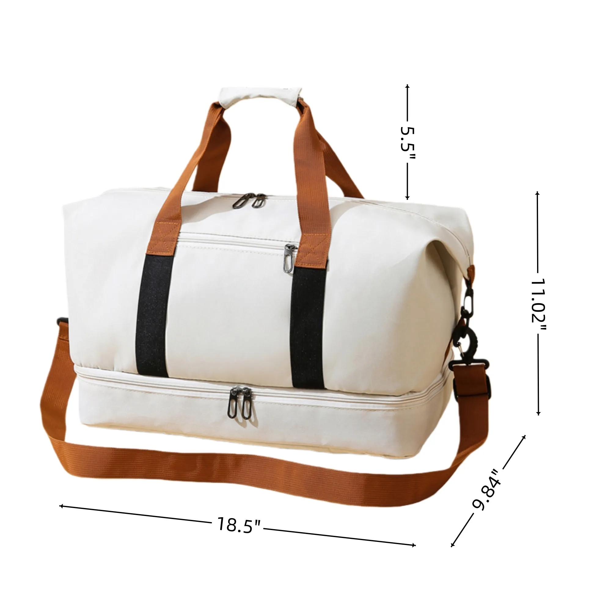 Carry-On Travel Duffle Bag Handbag With Luggage Sleeve 5
