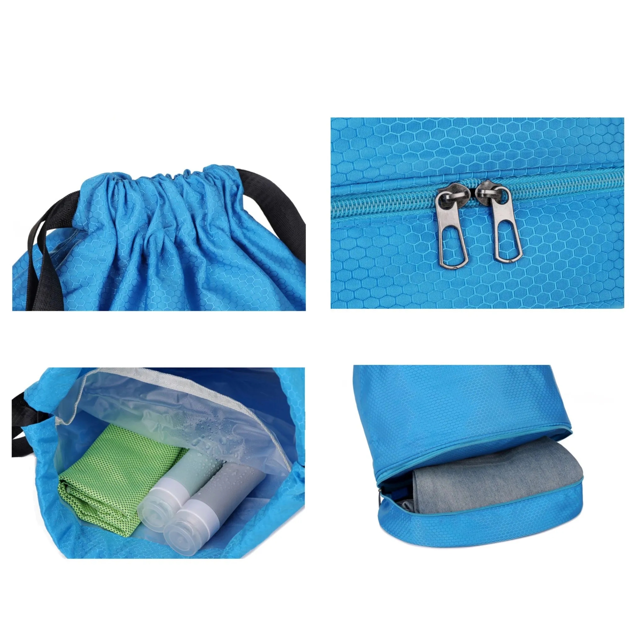 Fitness Drawstring Storage Bag with Dry And Wet Separation 5
