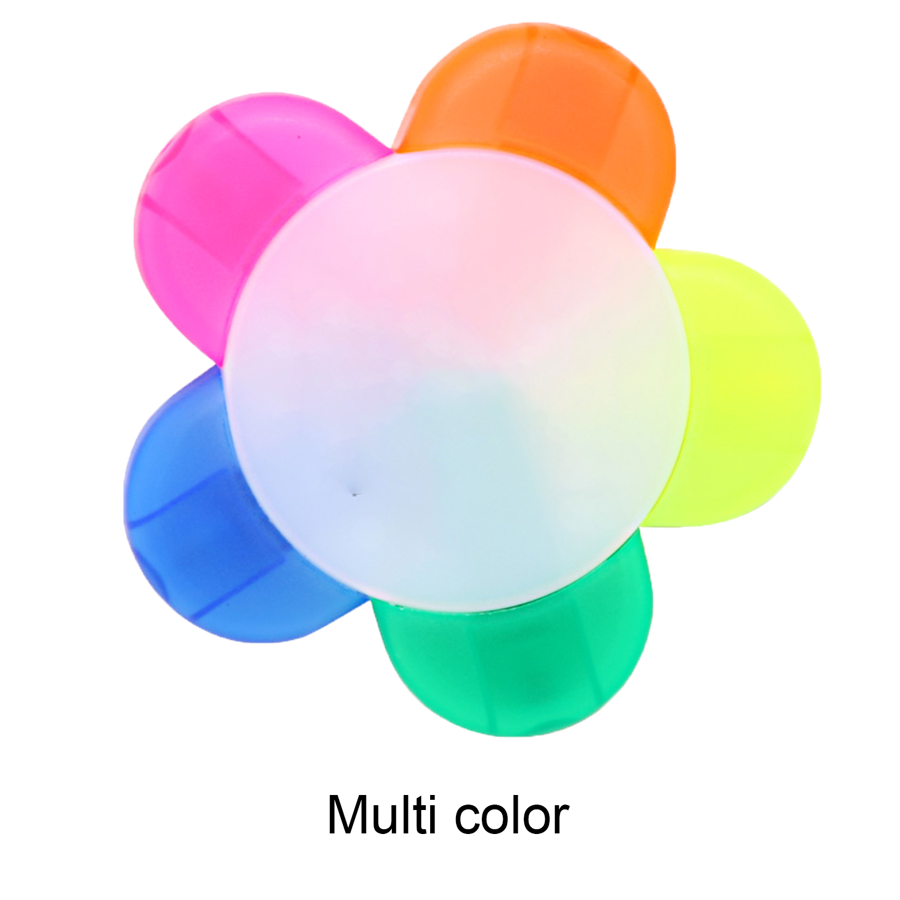 Flower Multi-Color Highlighters 5