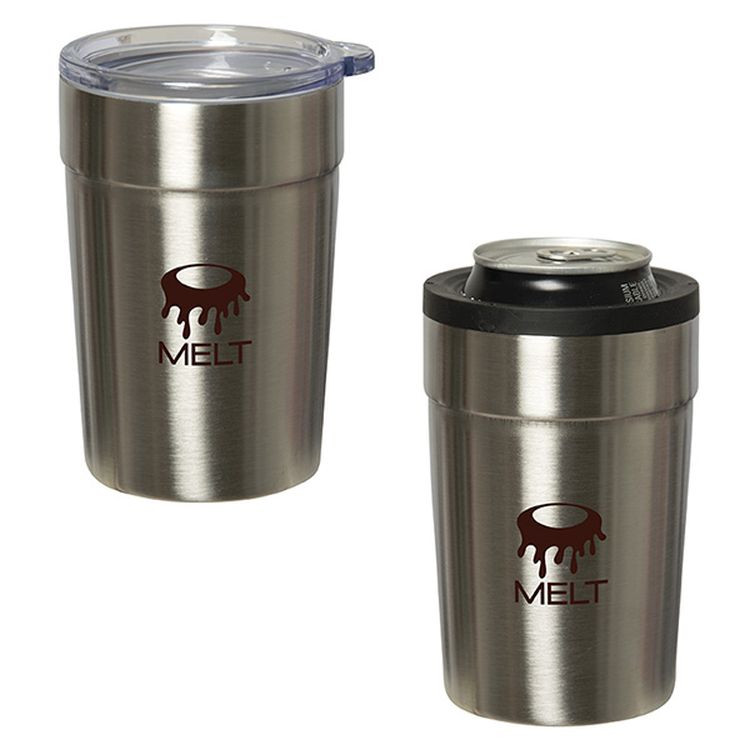 Chill Zone 360 Ml. (12 Fl. Oz.) 2-In-1 Can Insulator/Tumbler 2