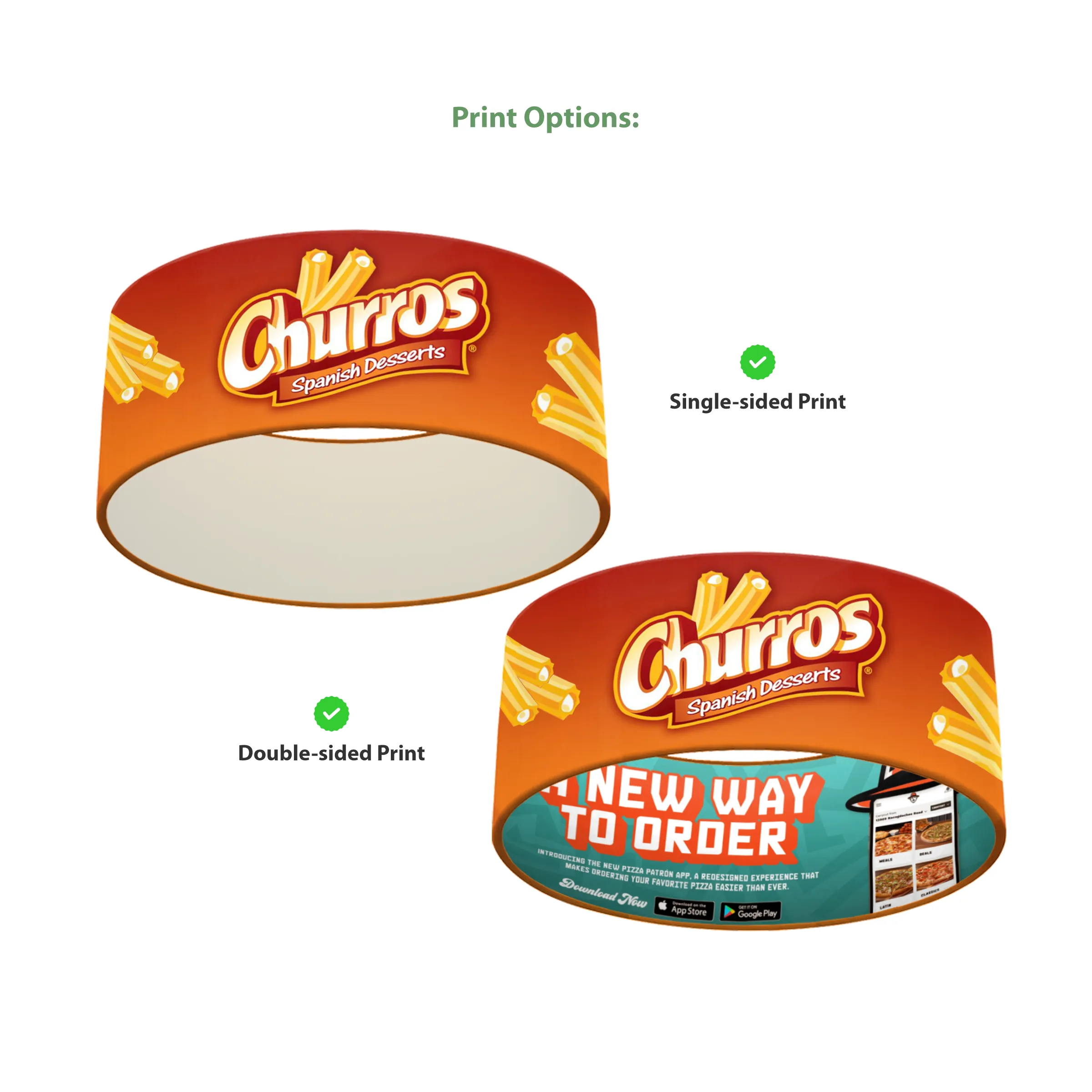12' Circular Hanging Banner Kit (Hardware + Banner) 1