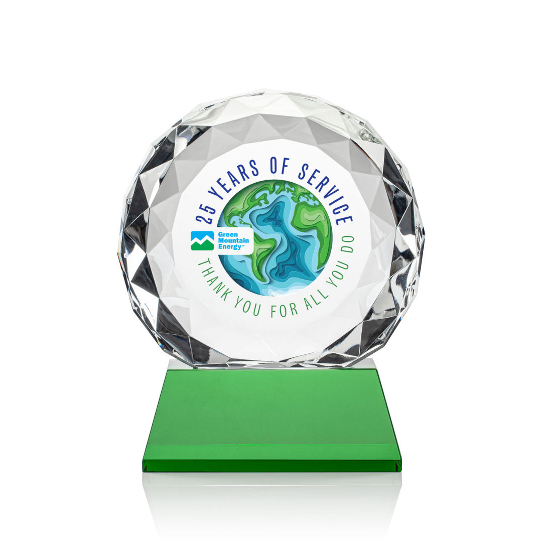 Seville VividPrint™ Award on Entwhistle Base - Green 6