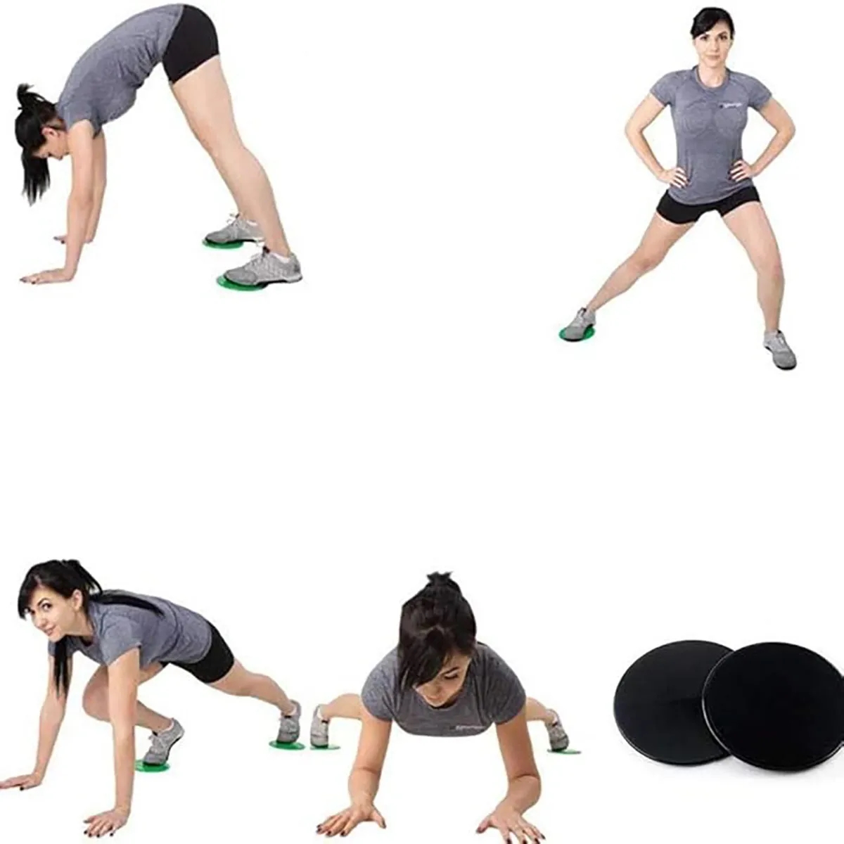 Portable Exercise Core Sliders Dual Sided Gliding Discs 3
