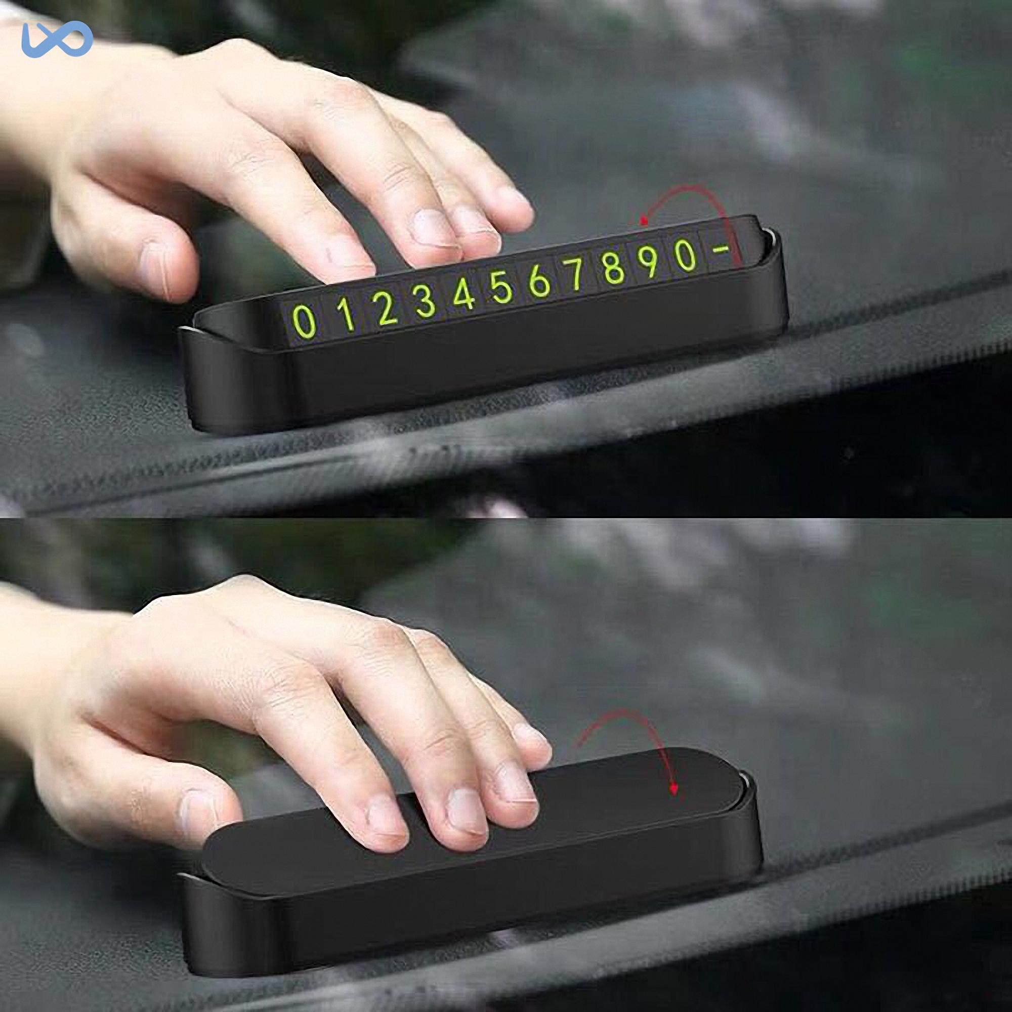 Car Parking Phone Number Display Sign 2