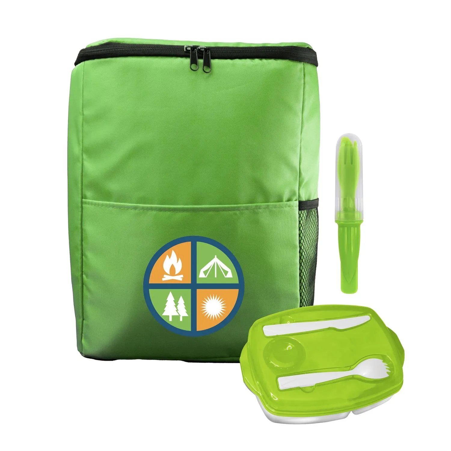 Sporty Lunch Tray & Cutlery Set 12