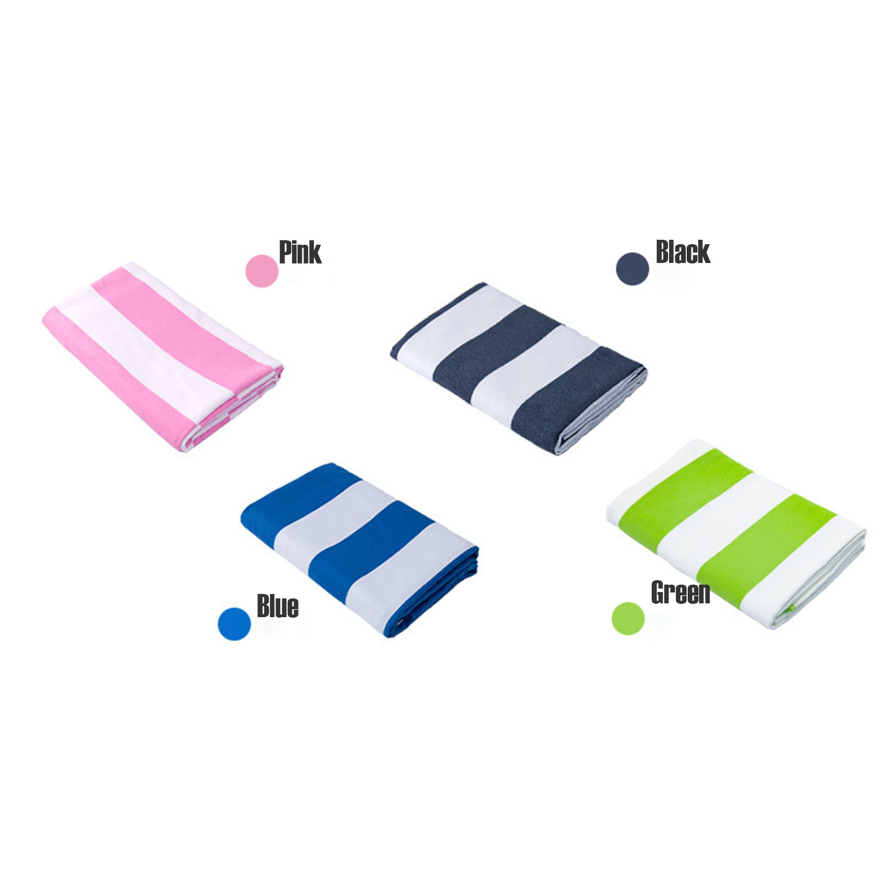 Microfiber striped beach towel 5