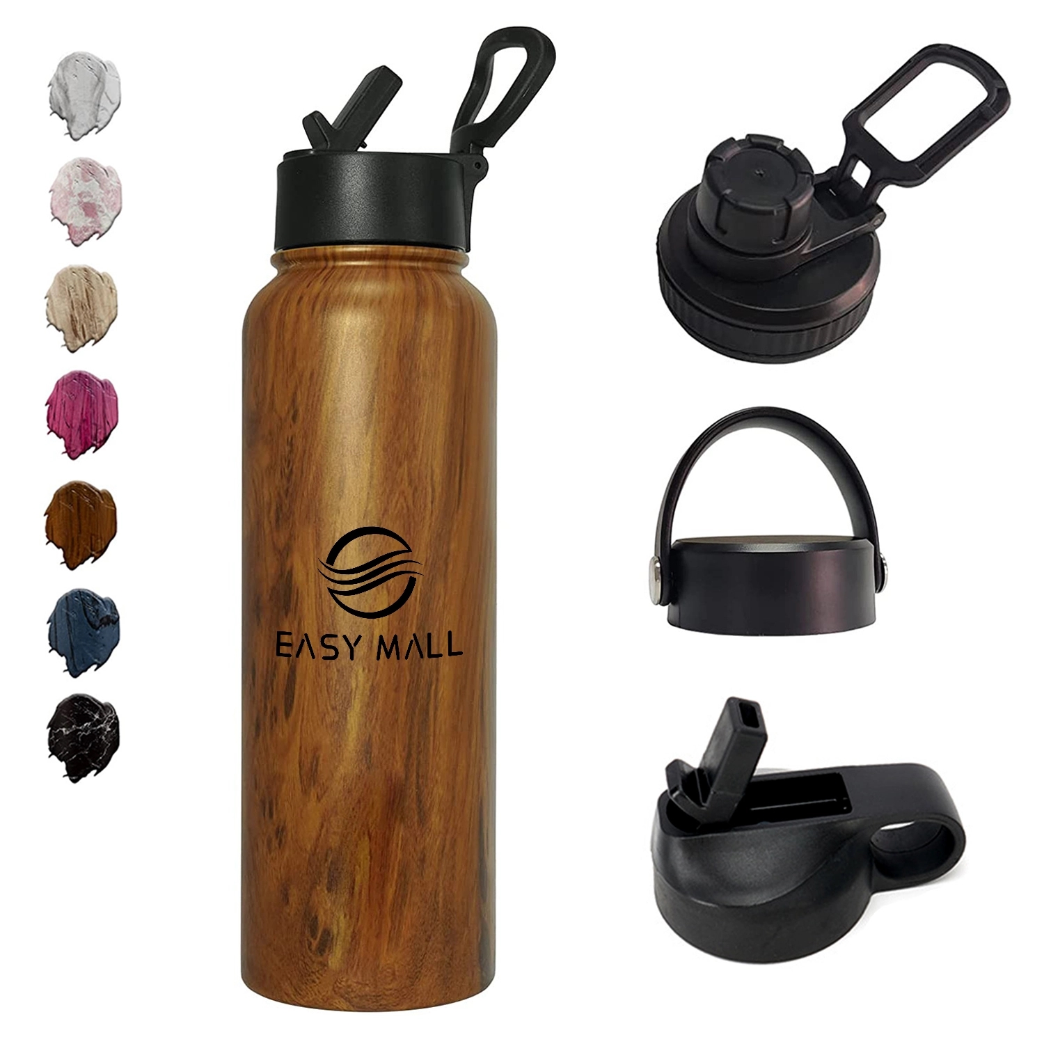 32oz Sports Water Bottle with Grain, custom water bottle with logo imprint 2