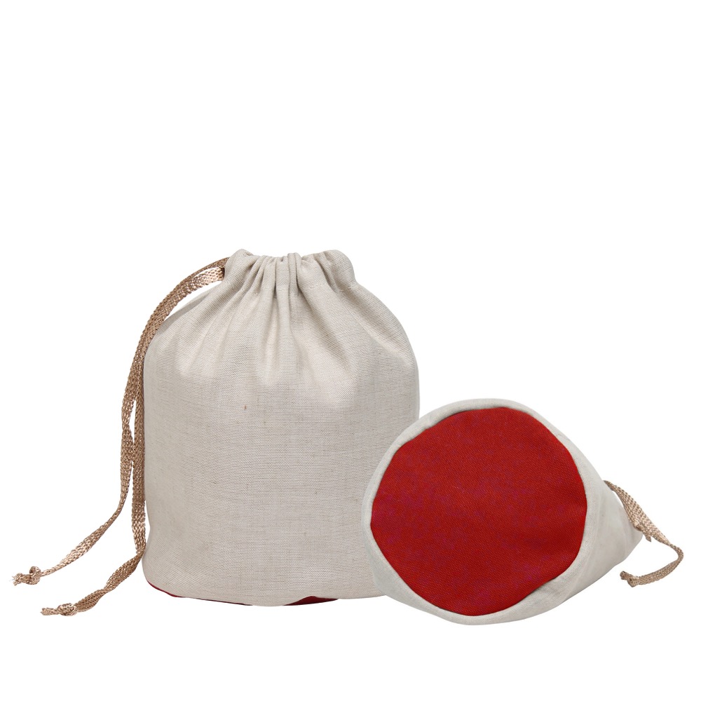 Lightweight Unique Linen Caribou Makeup Bag 5