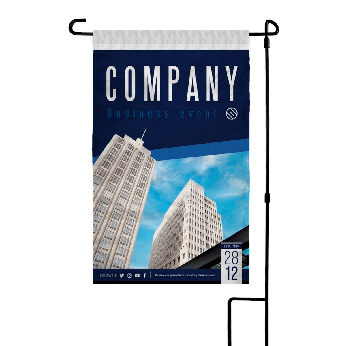 Custom Digital Print Garden Flag 12" x 18" W-Poly 2