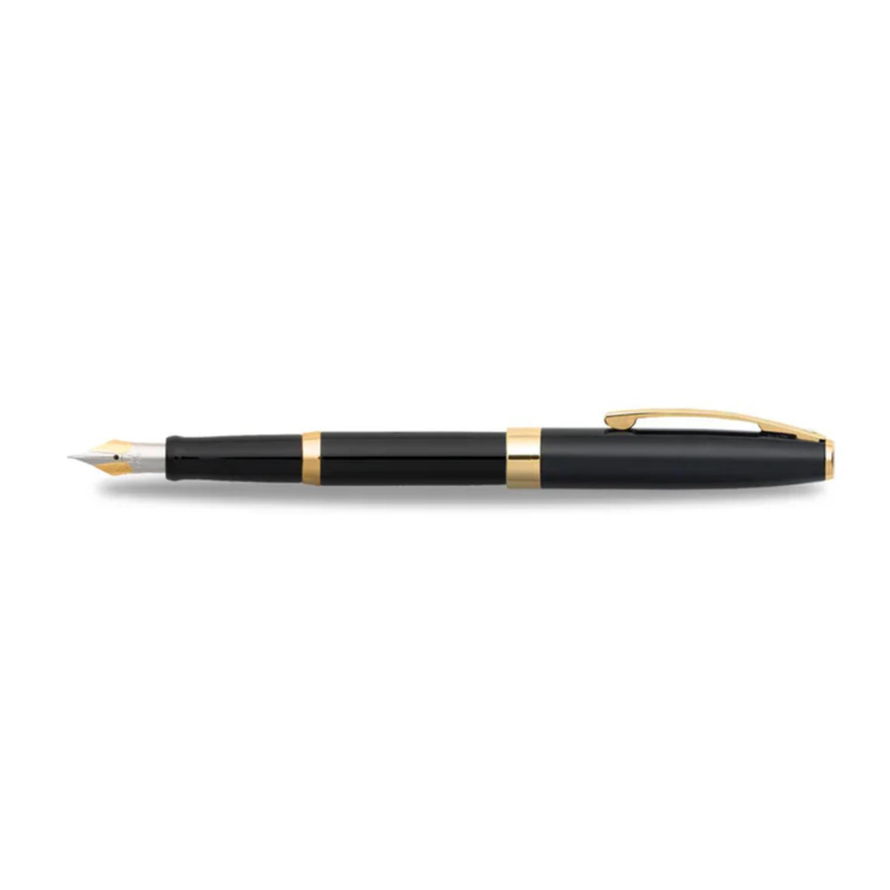 SHEAFFER® SAGARIS 9471 Gloss Black Gold Tone Trim Fountain Pen w/ Gift Box