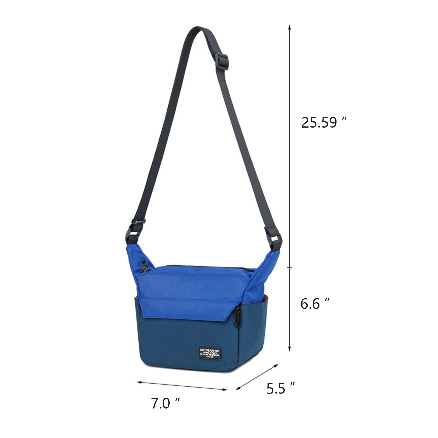 Color contrast waterproof casual camera messenger bag 13