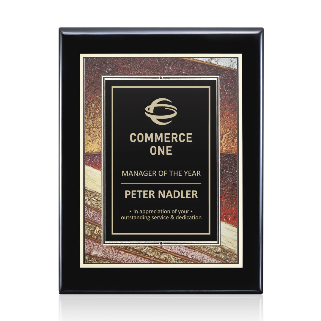 Oakleigh/Albina Plaque - Black Finish 5