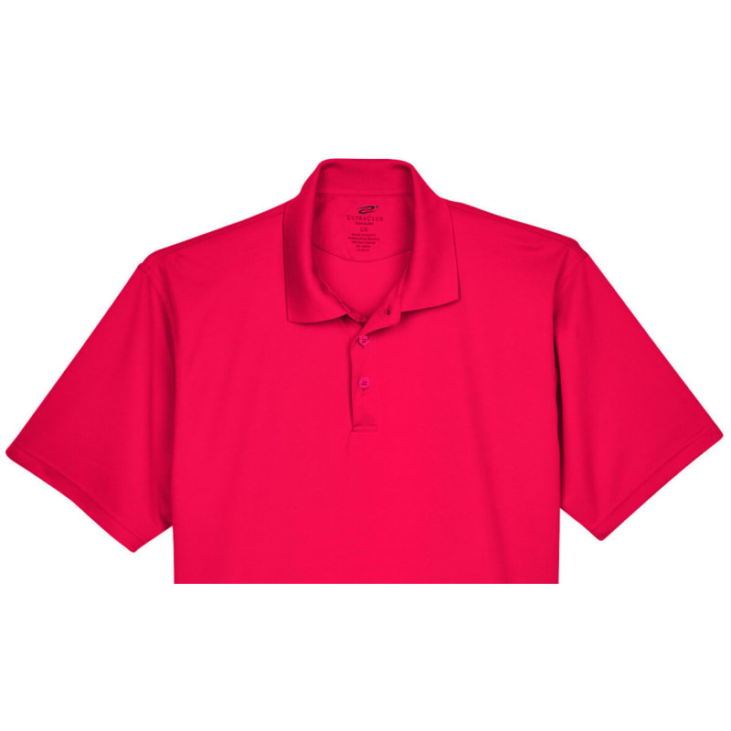 UltraClub Men's Tall Cool & Dry Mesh Piqué Polo 16