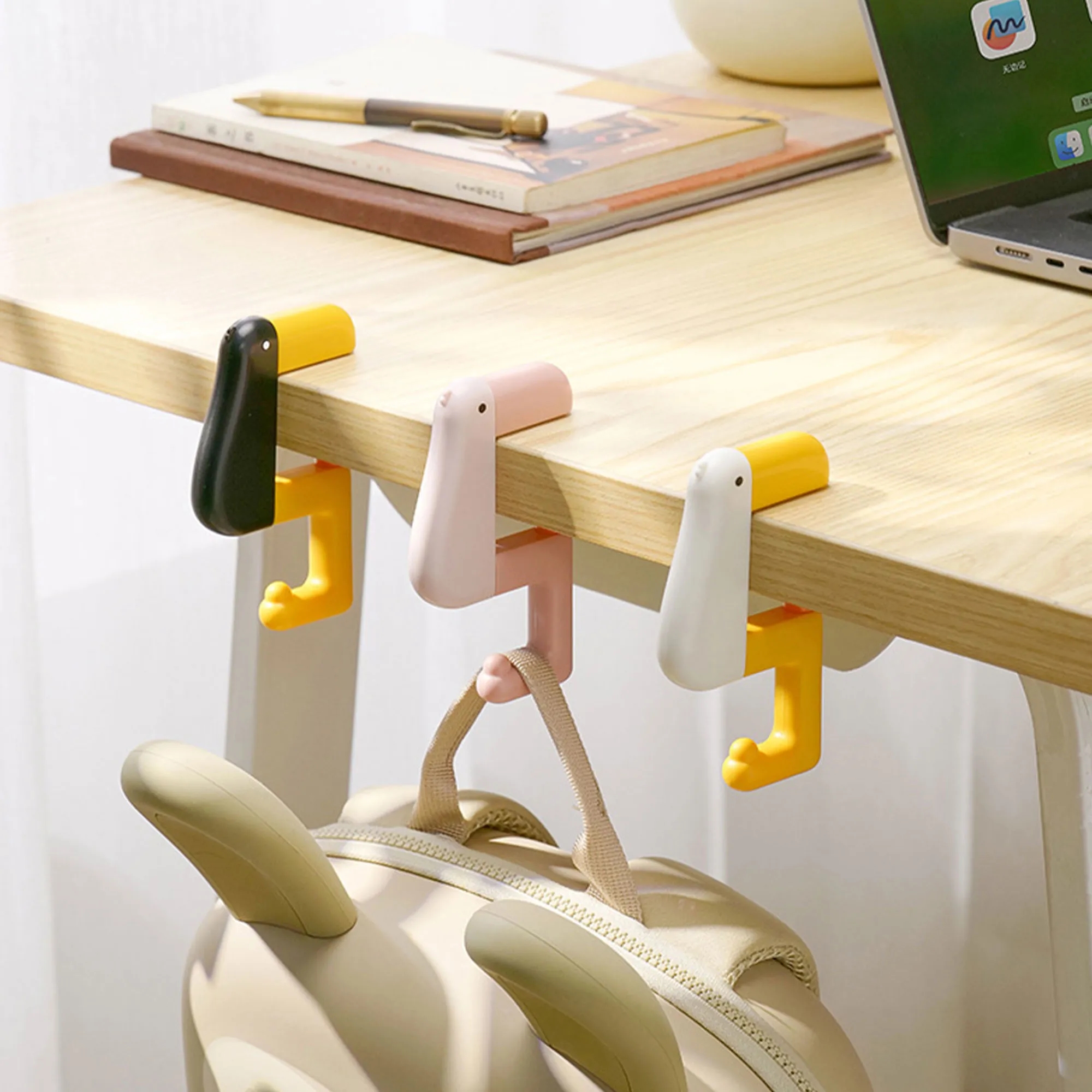Cute Adjustable Duck Hook for Desk and Schoolbag 5
