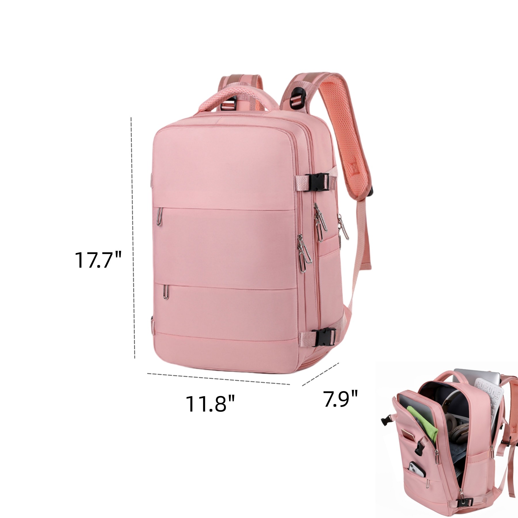 15.6inch Travel Laptop Backpack 2