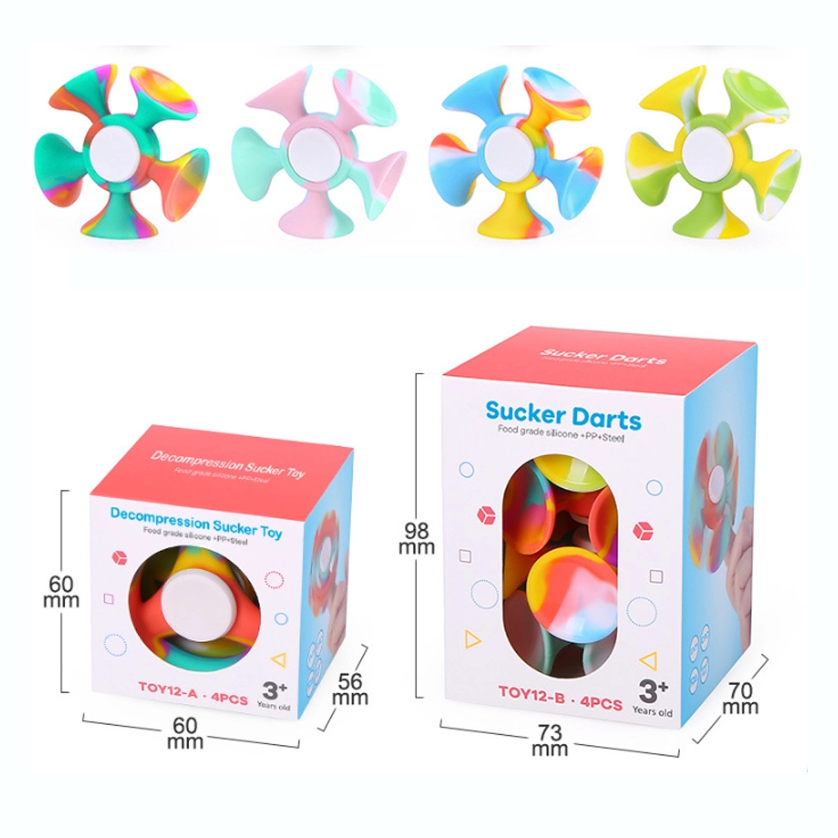 Custom Anxiety Stress Relief Silicone Decompression Sucker 2