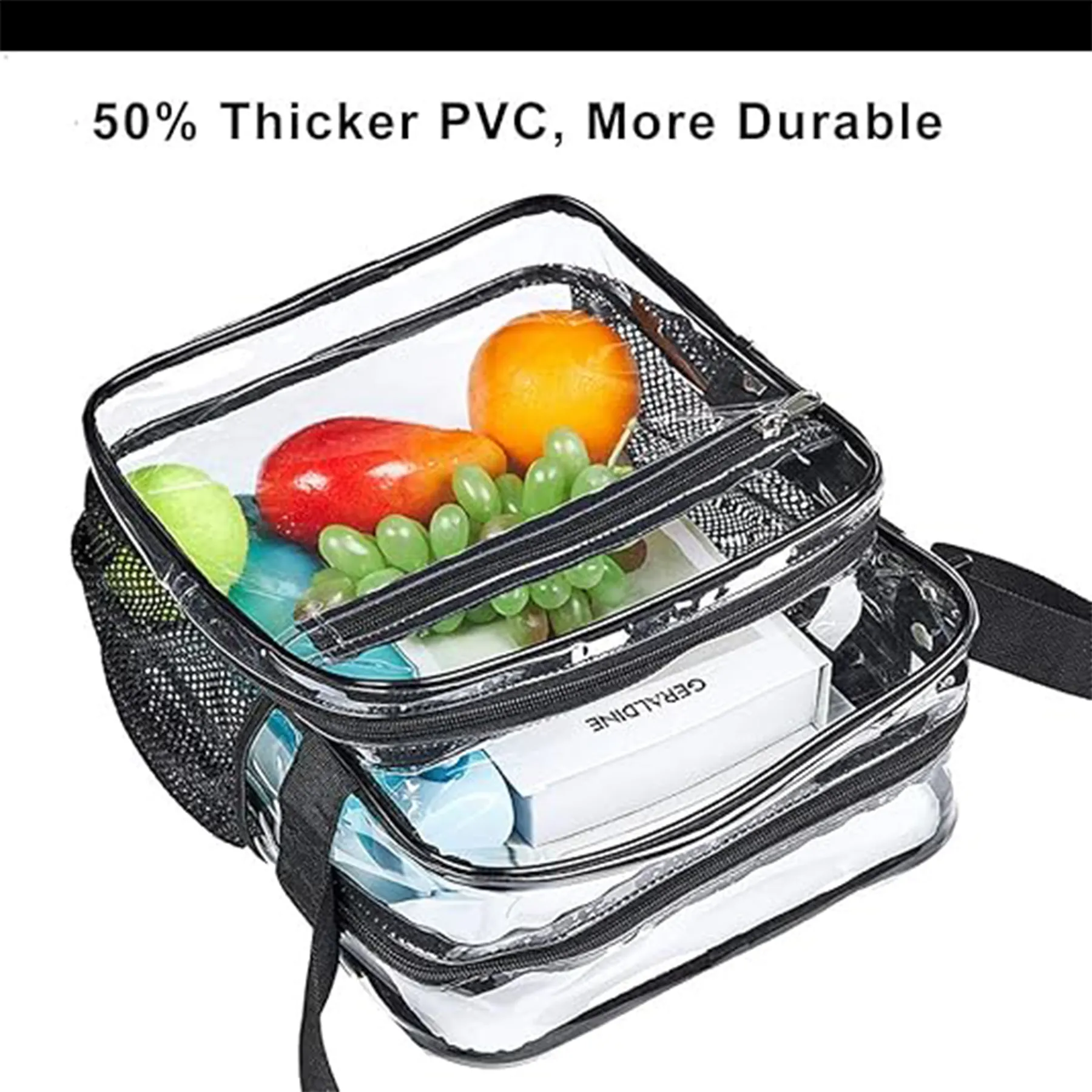 Stadium Approved Clear Crossbody Messenger Shoulder Bag 6