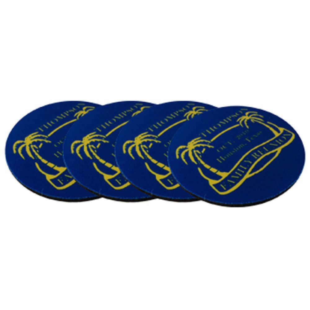 Round Neoprene coaster 3.5" 5