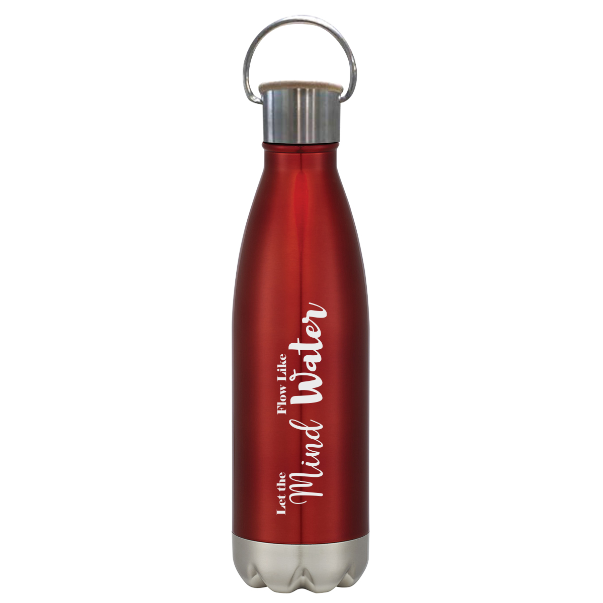 16 Oz. Swiggy Stainless Steel Bottle With Bamboo Lid, custom water bottle with logo imprint 20