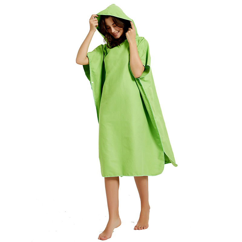 Microfiber Beach Changing Towel Robe w/Hood 7
