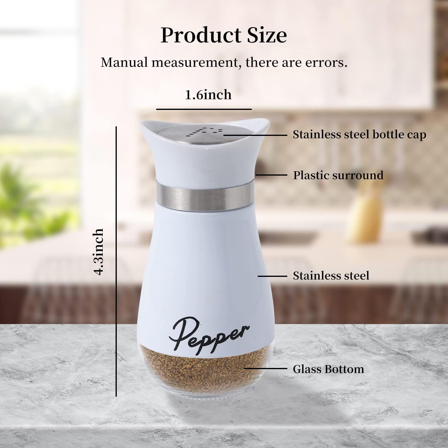 Salt And Pepper Shaker Set 4