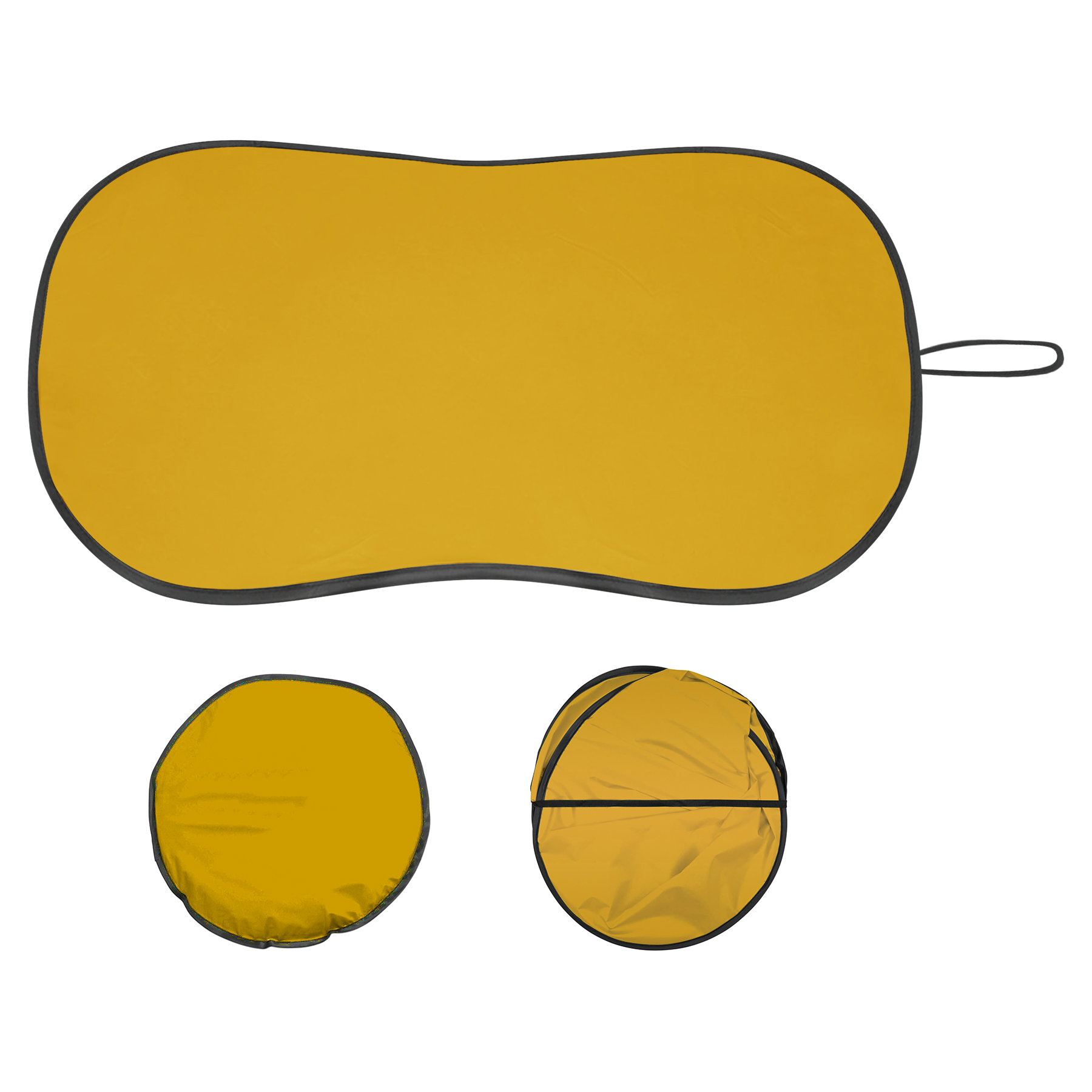 170T Silver-Coated Automotive Front Windshield Sun Visor 8