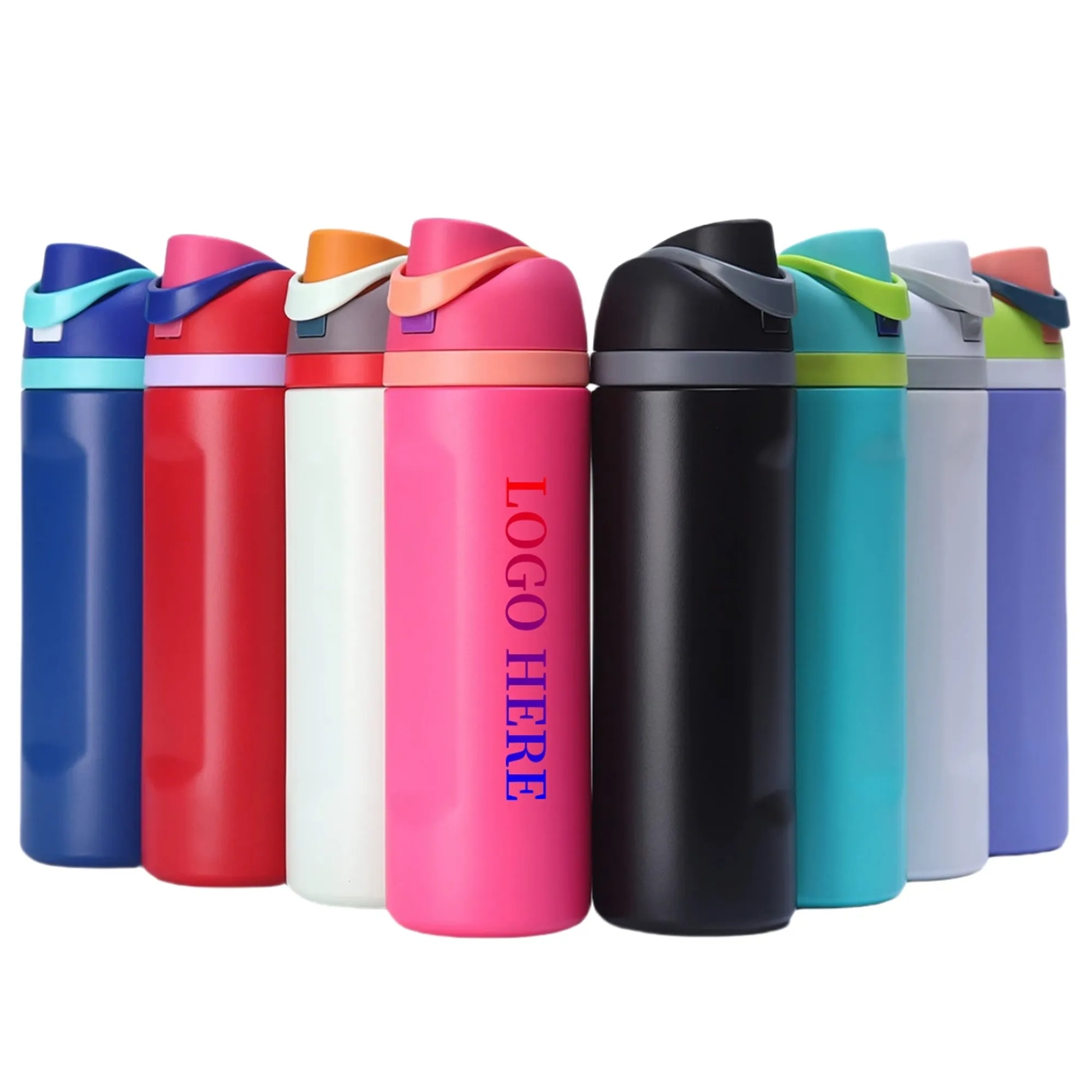 24oz Insulated Stainless Steel Water Bottle with Handle 4