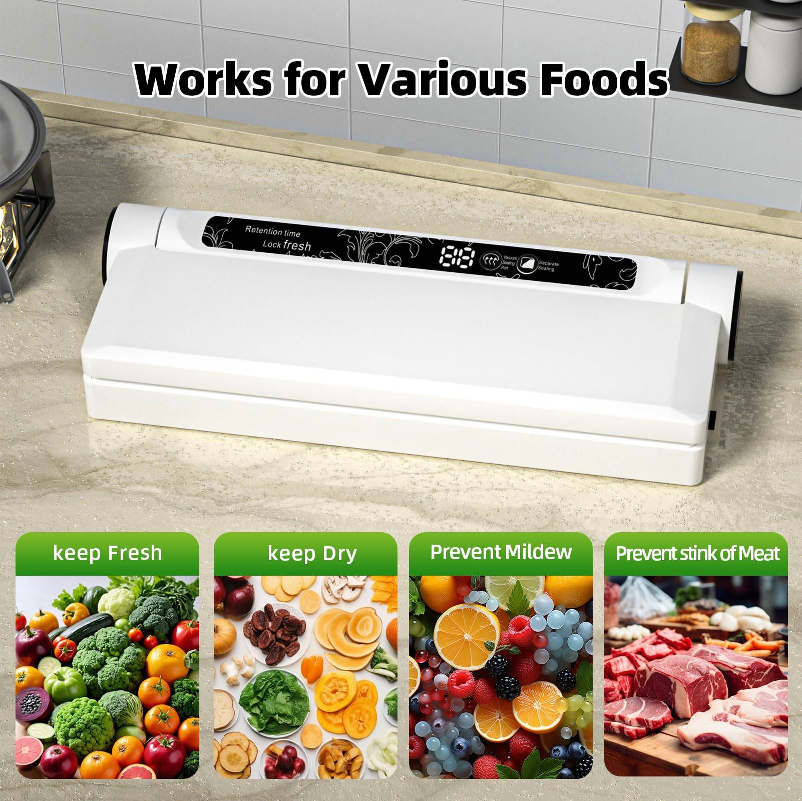 Compact Dry Wet Vacuum Sealer-Home & Commercial Use 6
