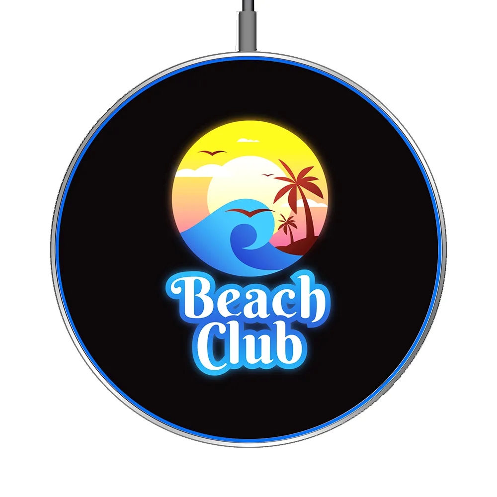 15W Wireless Charger with Colorful Light-up Logo 3