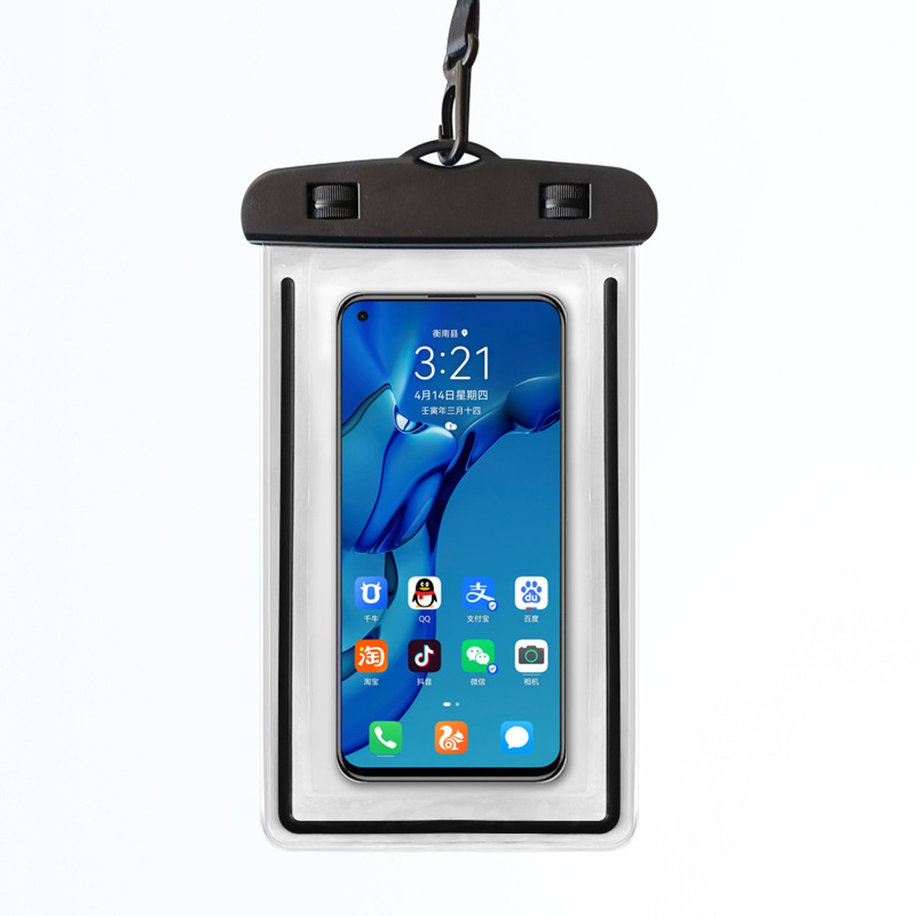 Waterproof Phone Pouch With Lanyard Luminous Phone Dry Bag 10