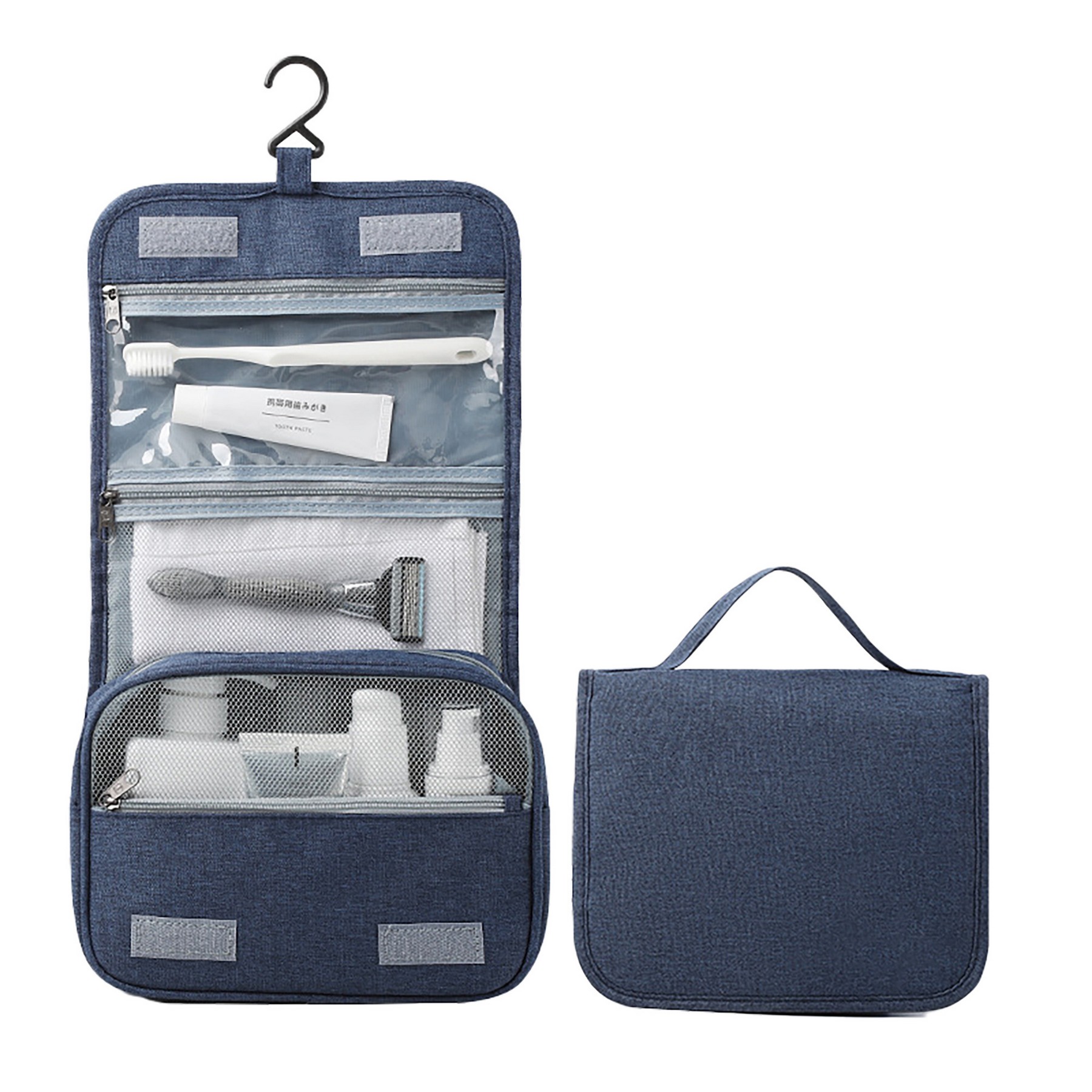 Travel Foldable Toiletry Bag With Hook 8