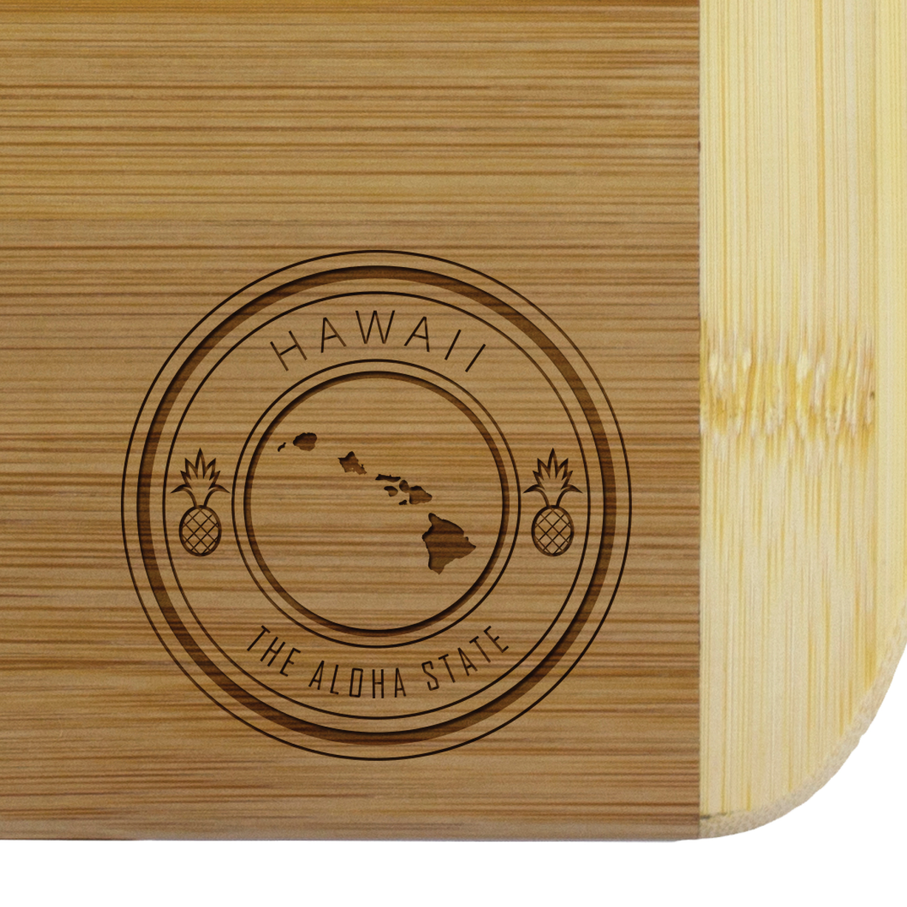 Hawaii State Stamp 2-Tone 11" Cutting Board 3