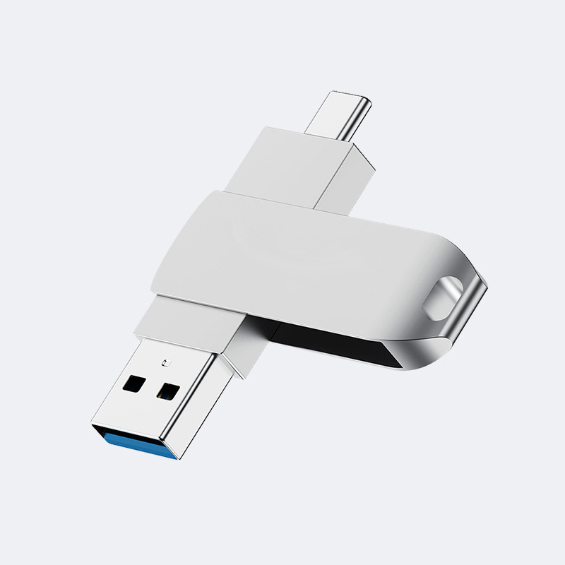 Type-c computer dual-purpose U disk, rotating large capacity; 128GB memory 2