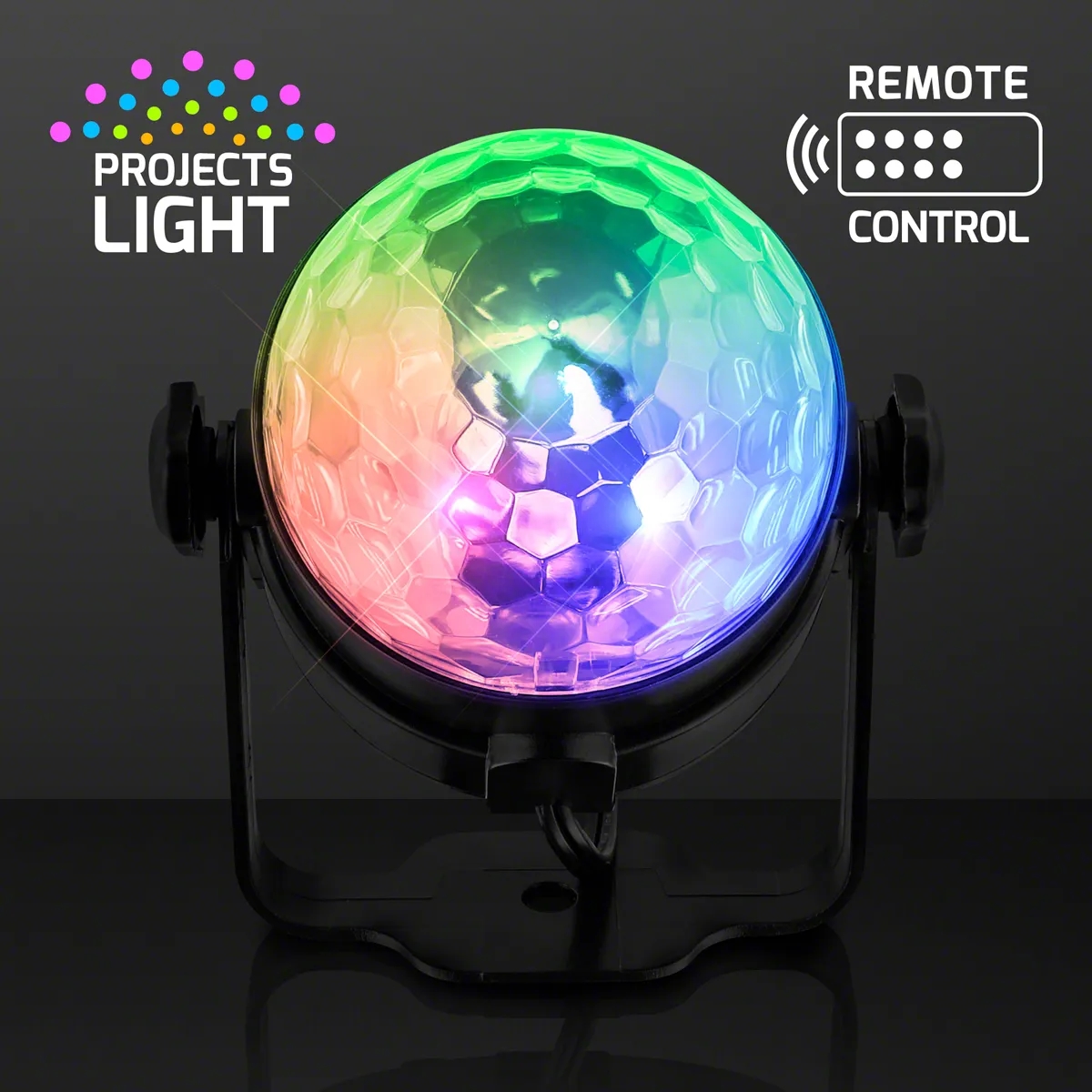 Instant Party Light Projector, 5" LED Disco Lamp with Remote 4