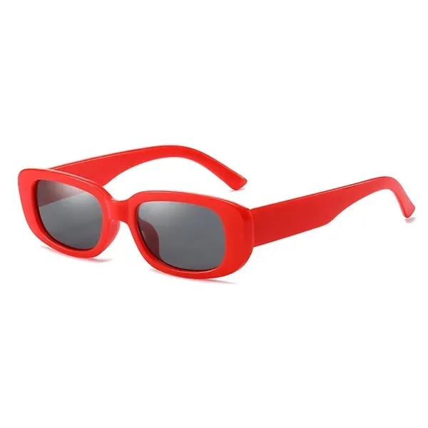 Square Frame Sunglasses with Solid Color UV Shades 6