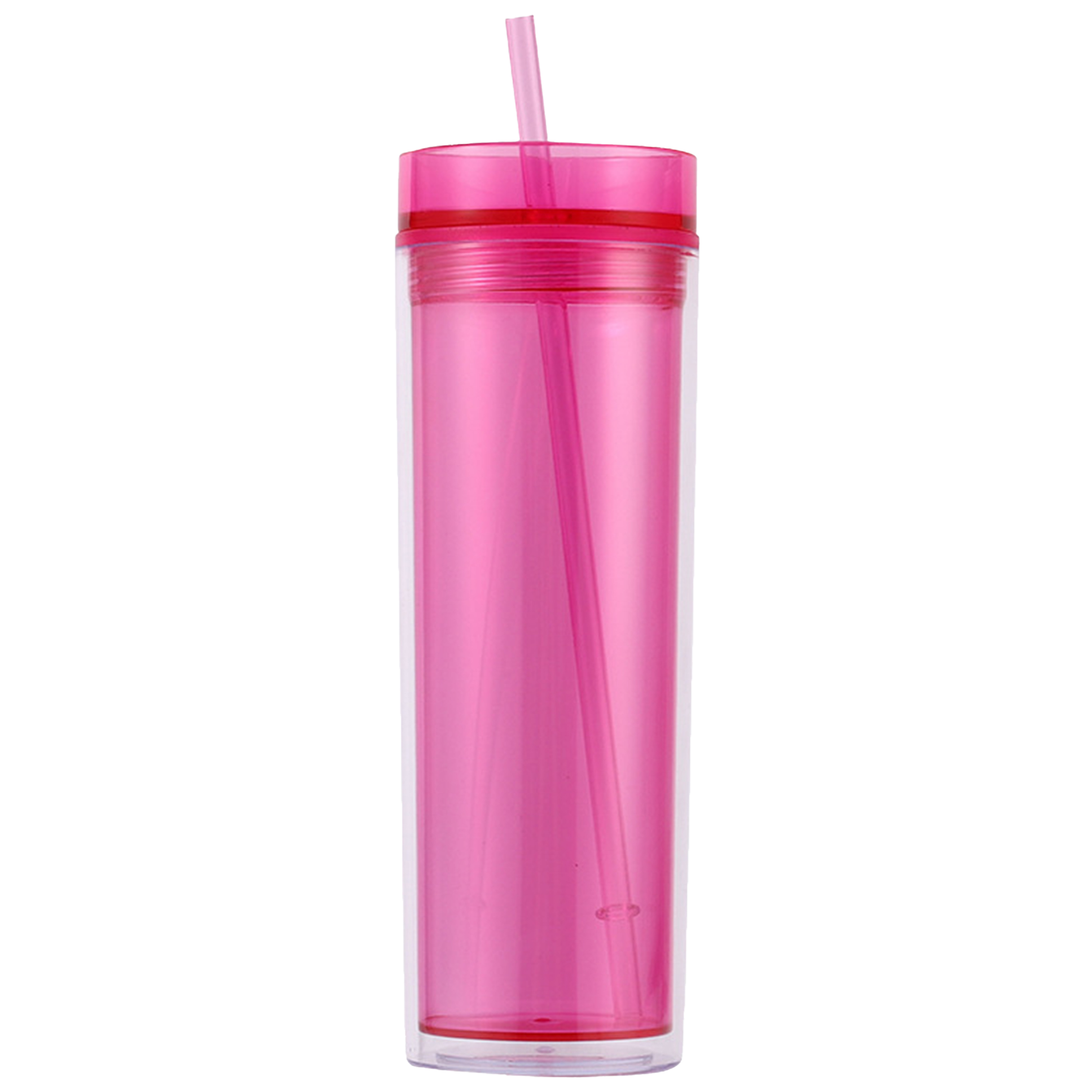 Polystyrene Double Layered Transparent Straw Cup 6